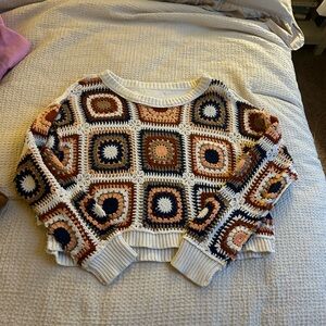 American eagle crochet sweater